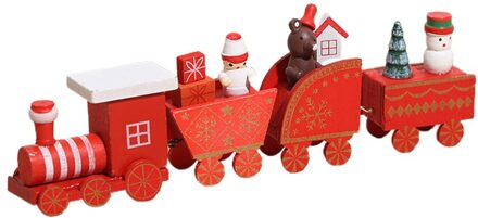 Leuke Kerst Hout Kleine Trein Speelgoed Festival Home Decoratie Kerst Innovatieve Cadeau Voor Kinderen 3 Kleuren Kerst Kinderen Speelgoed 4