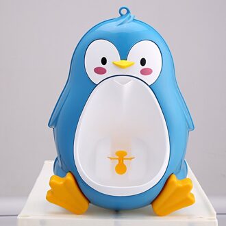 Leuke Kids Urinoir Voor 8M Tot 6Y Jongens Baby Potje Pinguïn Kinderen Toilet Training Urinoir-Jongen Stand haak Pee Trainers Potten Penico Blauw