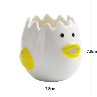Leuke Kip Keramische Eiwit Separator Creatieve Eigeel Eiwit Separator Filter Bakken Tools Keuken Accessoires Praktische