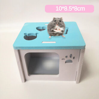 Leuke Kleine Dier Kooien Hamster Huis Single-Double layer Skateboard Spinnewiel Hamster Gerbil Huisdier Kooi Huis type E