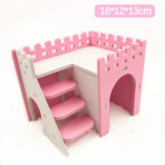 Leuke Kleine Dier Kooien Hamster Huis Single-Double layer Skateboard Spinnewiel Hamster Gerbil Huisdier Kooi Huis type H