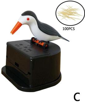 Leuke Kleine Vogel Tandenstoker Container Automatische Tandenstoker Tandenstoker Dispenser Thuis Kleur Tafel Decor Willekeurige Houder Decora W5T3
