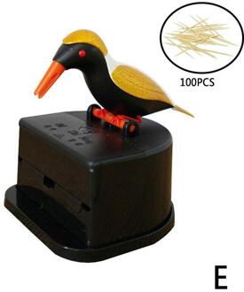 Leuke Kleine Vogel Tandenstoker Container Automatische Tandenstoker Tandenstoker Thuis Dispenser Decor Kleur Decoratie Willekeurige Houder T H0M6