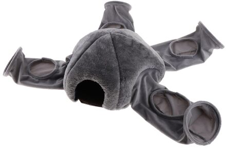 Leuke Lente & Autume Kleine Pet Animal Tunnelbuis Speelgoed Hideout Bed Spelen Hut grijs