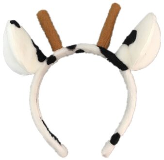 Leuke Melk Koe Oren Horens Hoofdband Funny Animal Cosplay Thema Partij Haar Hoepel
