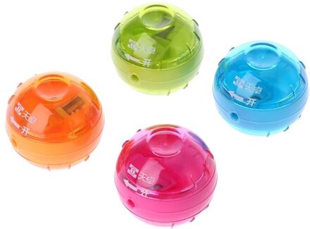 Leuke Mini 2.0Mm Potlood Puntenslijper Dubbele Gat School Kantoorbenodigdheden Briefpapier Kids