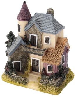 Leuke Mini Hars Huis Miniatuur Huis Fairy Tuin Landschap Huis Tuin Decoratie Hars Ambachten 4 Stijlen Kleur Willekeurige