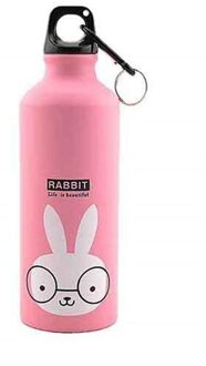 Leuke Moderne 500Ml Mooie Dieren Outdoor Draagbare Sport Fietsen Camping Fiets Aluminium School Kids Water Fles 3