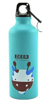 Leuke Moderne 500Ml Mooie Dieren Outdoor Draagbare Sport Fietsen Camping Fiets Aluminium School Kids Water Fles 4