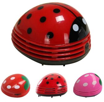 Leuke Mooie Lieveheersbeestje Dust Collector Cleaning Borstels Mini Desktop Stofzuiger Thuis Kantoor Toetsenbord Cleaner