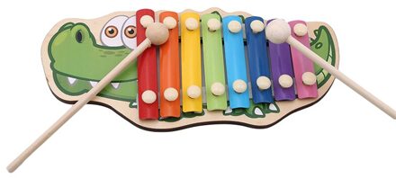 Leuke Octaaf Kinderen Muzikale Speelgoed Rainbow Houten Xylofoon Instrumenten Kinderen Muziek Instrument Leren & Onderwijs Puzzel Speelgoed krokodil
