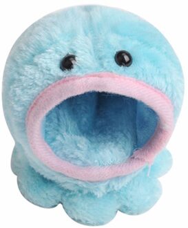 Leuke Octopus Vormige Huisdier Pluche Katoen Slaap Mat Pad Bed Nest Voor Hamster Egel Eekhoorn Muizen Ratten Kooi Klein Dier kooien Blauw
