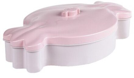 Leuke Opbergvak Mode Fruit Lade Decoratieve Plaat Voedsel Dessert Opslag Gerecht Decoratie Snoep Doos 29.5*17.8*6.5cm Platos roze