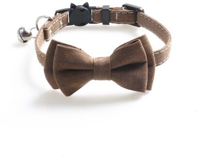 Leuke Pet Hond Kat Ketting Verstelbare Riem Voor Kat Kraag Honden Accessoires Hond Strikje Puppy Strikjes Hond dierbenodigdheden bruin