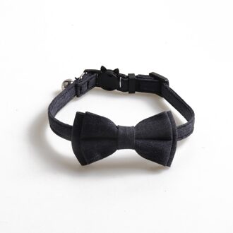 Leuke Pet Hond Kat Ketting Verstelbare Riem Voor Kat Kraag Honden Accessoires Hond Strikje Puppy Strikjes Hond dierbenodigdheden donker grijs
