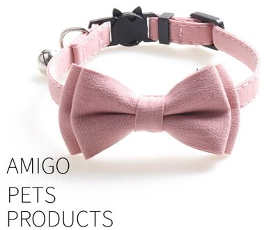 Leuke Pet Hond Kat Ketting Verstelbare Riem Voor Kat Kraag Honden Accessoires Hond Strikje Puppy Strikjes Hond dierbenodigdheden roze