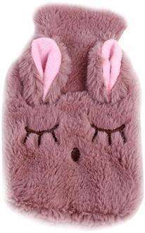 Leuke Pvc Stress Pijnbestrijding Therapie Water Fles Zak Met Gebreide Soft Cozy Cover Winter Warm Warmte Herbruikbare handwarmer licht koffie