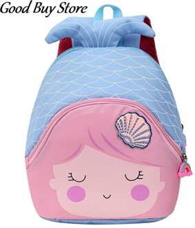 Leuke Rugzak Purse Cartoon Vis Schooltassen Kleuterschool Kinderen Rugzakken Mooie Schouder Boekentas Student Mochila Escolar blauw