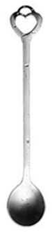 Leuke Rvs Lange Steel Latte Lepels voor Glas Roomijsijscoupe Koffie Theelepel Servies B