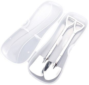 Leuke Rvs Watermeloen Lepel Creatieve Smoothie Schop Lepel Koffielepel Lange Handvat Honing Lepel 2