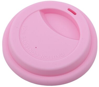 Leuke Sieren Water Drinkbeker Deksel Siliconen Anti-stof Kom Cover Cup Seals Glazen Mokken Cap Diameter 95Mm roze