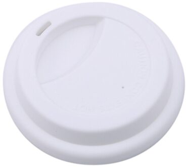 Leuke Sieren Water Drinkbeker Deksel Siliconen Anti-stof Kom Cover Cup Seals Glazen Mokken Cap Diameter 95Mm wit
