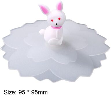 Leuke Silicone Cup Cover Anti-stof Herbruikbare Hoge Temperatuur Weerstand Verzegelde Cups Deksels Thee Mok Kopjes Zuig Seal Cap diameter10
