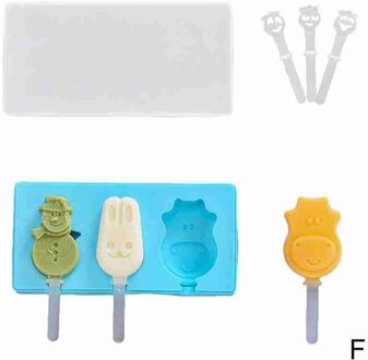 Leuke Silicone Popsicle Mold Set Diy Handgemaakte Ijs Maken Gereedschap Praktische Candy Bar Creatieve Dessert Mold Ice Cube lade geel