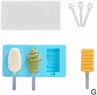 Leuke Silicone Popsicle Mold Set Diy Handgemaakte Ijs Maken Gereedschap Praktische Candy Bar Creatieve Dessert Mold Ice Cube lade roze
