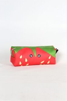 Leuke Smiley Potlood Makeup Box Gedessineerde Met Digital Printing Geel Gratis En oranje