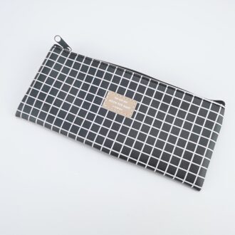 Leuke Student Hoge Capaciteit Etui Kawaii Geometrische Potlood Zakken Pu Achthoekige Pen Zakken Schoolbenodigdheden Koreaanse Briefpapier 3323