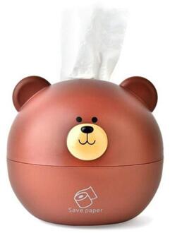 Leuke Tissue Box Nordic Beer Roll Papier Opbergdoos Ronde Tissue Box Container Huishoudelijke Restaurant Handdoek Servet Weefsel Houder 02