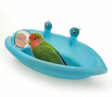Leuke Vogel Speelgoed Papegaai Bad Met Spiegel Beste Voor Kleine Vogel Papegaai Bad + Spiegel