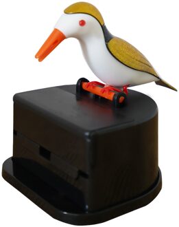 Leuke Vogel Tandenstoker Container, Automatische Tandenstoker Dispenser, Tandenstoker Houder, Desktop Decoraties, Willekeurige Kleuren.