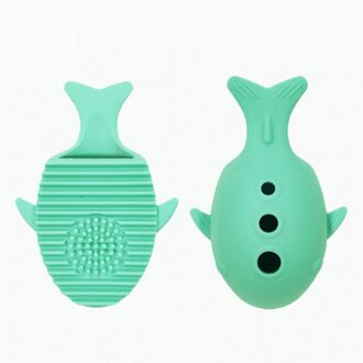 Leuke Vormen Walvis Silicone Make Borstel Schoonmaken Wassen Houder Gereedschappen Cosmetica Board Stand Tool Oranje