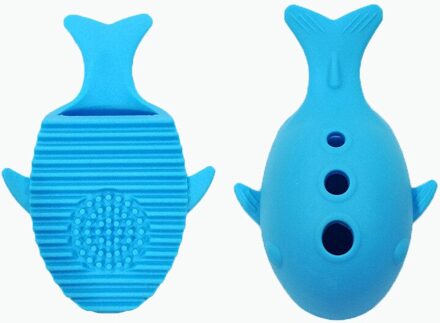 Leuke Vormen Walvis Silicone Make Borstel Schoonmaken Wassen Houder Gereedschappen Cosmetica Board Stand Tool wit