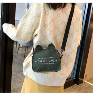 Leuke Vrouwen Handtas Kat Oor Zakken Purse Schouder Handtas Tote Messenger Hobo Satchel Bag Cross Body groen