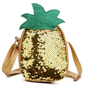 Leuke Vrouwen Meisjes Fruit Portemonnees Tassen Crossbody Tassen PU Tote Handtas Handtas Glanzende Pailletten Lady Meisjes Tas