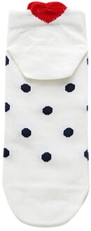 Leuke Vrouwen Sokken Casual Werk Hartvormige Katoen Liefde Mode Sokken Vrouwen Comfortabele Harajuku Sokken