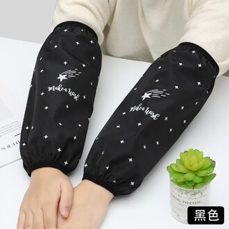 Leuke Waterdichte Mouwen Roze Arm Warmers Huishouden Anti-Fouling En Olie-Proof Keuken Mouwen Lange Mouwen Voor Armen morsmouw 02