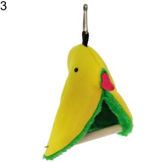 Leuke Zachte Driehoek Vierkante Pluche Nest Vogel Papegaai Opknoping Cave Hangmat Kooi Warm Bed Speelgoed Benodigdheden 3