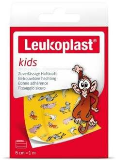 Leukoplast Dieren Pleisters Rol - 6 Cm X 1 Meter Kinderpleisters Geel