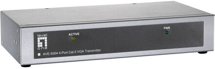 LevelOne 4Port Extender AVE-9304 Cat5 A/V Transmetter LongR