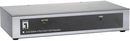 LevelOne 4Port Extender AVE-9304A Cat5 A/V Repeater
