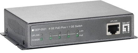 LevelOne Switch LevelOne 4x GE GEP-0521 PoE+1GE 120W