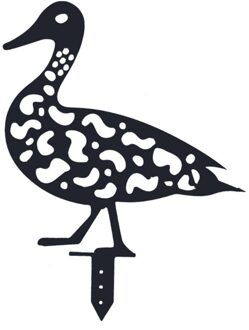 Levensechte Eend Stakes Familie Tuin Hollow Out Animal Vorm Ornament Silhouet Stapel Shadow Gazon Yard Art Decoratie