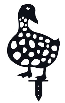 Levensechte Eend Stakes Familie Tuin Silhouet Stapel Shadow Gazon Yard Art Decor Q1JB
