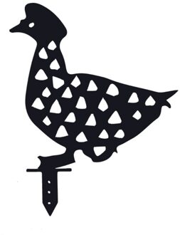 Levensechte Eend Stakes Familie Tuin Silhouet Stapel Shadow Gazon Yard Art Decor Q1JB