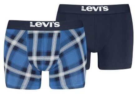 Levi's 2 stuks Argyle Check Boxer Blauw,Groen - Medium,Large,X-Large