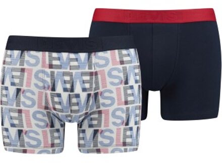 Levi's 2 stuks Base Seasonal Boxer Blauw,Versch.kleure/Patroon - Medium,Large,X-Large